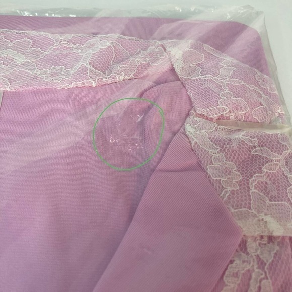 DEADSTOCK Berkliff 100% Nylon The Ginger Long Gown Nightgown Size L 38/40 Pink - Picture 9 of 14